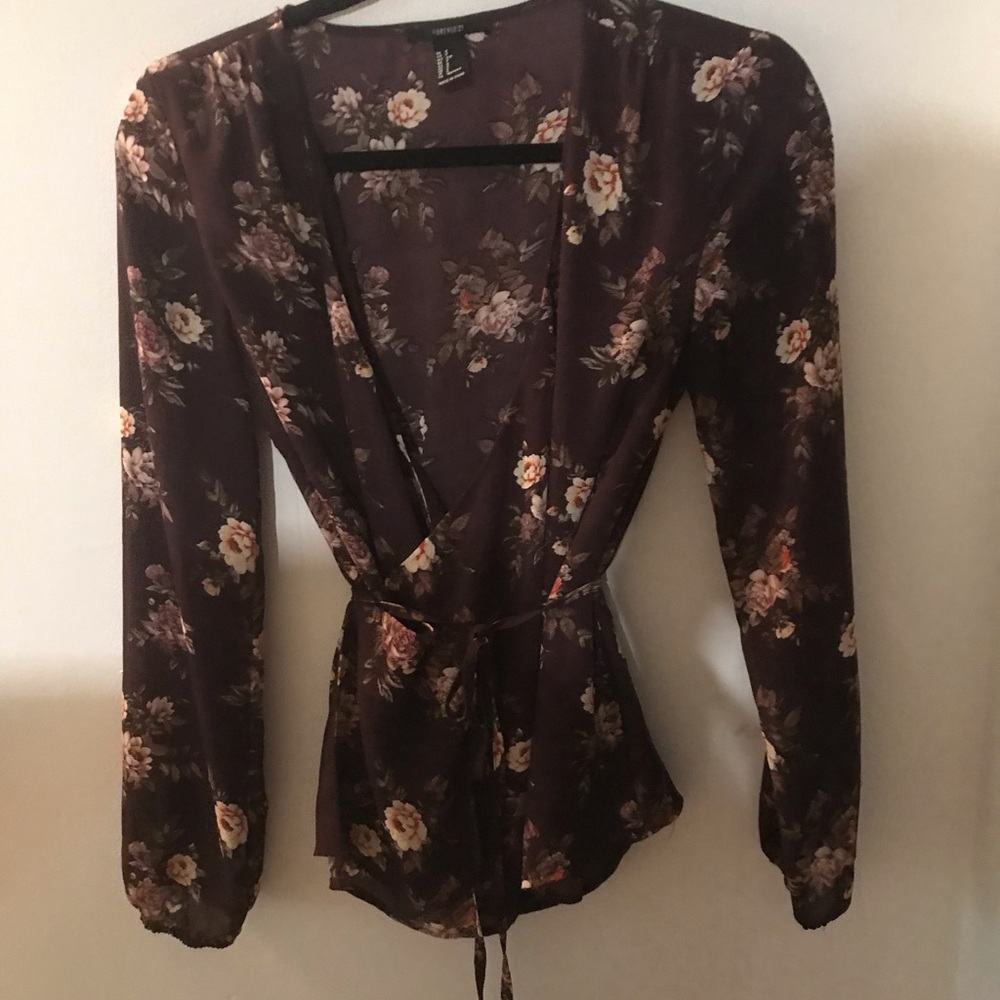 Wrap around blouse